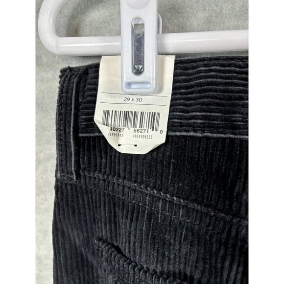 Levi's Women's Corduroy Black Pants 29x30 Casual Straight Winter - Picture 4 of 5